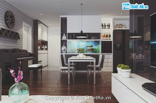 Livingroom,File sketchup nội thất,File Skechup nội thất,nội thất căn hộ